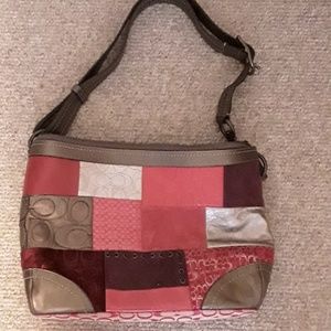 Coach patchwork multicolored hobo bag. Authentic